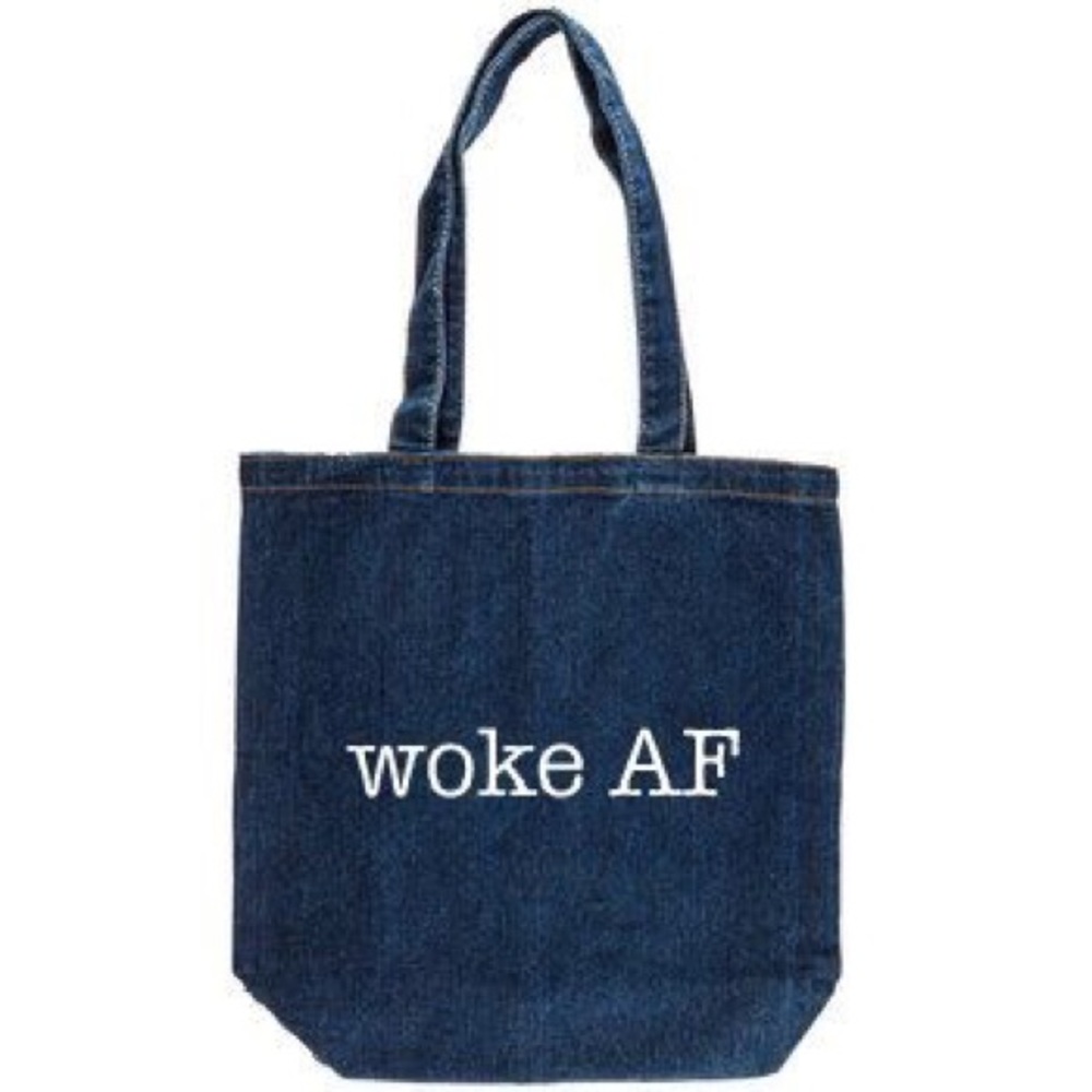 tote bag blue shoulder foldable travel reusable to